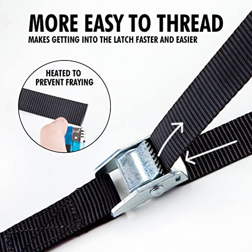 1 in x 12 ft Lashing Straps (12 PK / Black)