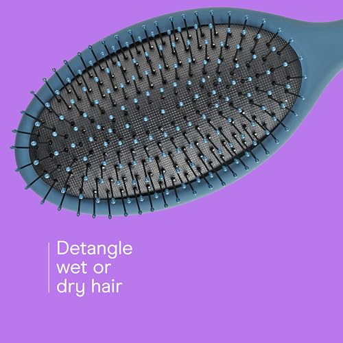 Hair Brush Set (Beige,Navy,Coral / 3 Count Full Size)