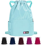 ZOORON Waterproof Drawstring Gym Backpack Bag by ZOORON
