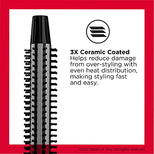 Perfect Heat Triple Ceramic Curling Brush (Black / 3/4 Inch)