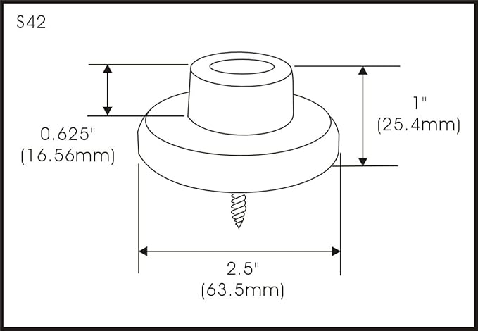 QCAA Stainless Steel Wall Mount Concave Door Stop, 2-1/2" Diameter, ORB Oil - Image 3