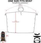 salamra Hooded Rain Poncho Waterproof Raincoat Jacket - Image 2