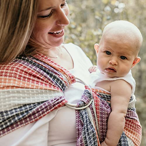 Ring Sling Carrier for Baby (Rainbow Honeycomb)