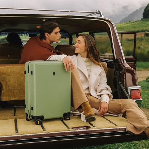 Hard Shell 20 Inch Carry on Luggage Airline Approved (Pickle Green / Carry-On 20 Inch)
