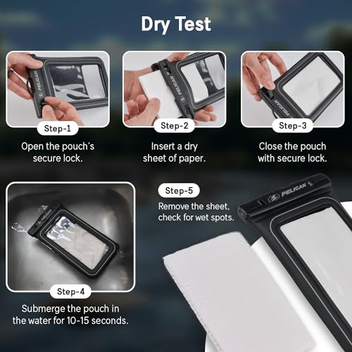 Marine Waterproof Phone Pouch (Stealth Black - 1 Pack - Regular / Regular / 1 Pack)