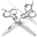 6/7/8/9 Inches Professional Hairdressing Scissors Set,Stainless Steel Hairdressing Scissors for Women & Men… (6 inch 2PC) (6 Inch 2pc)