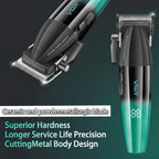 003 Professional Hair Clippers for Men with Clipper Trimmer Set (Green)
