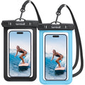 Waterproof Phone Pouch (Black & Blue 7")