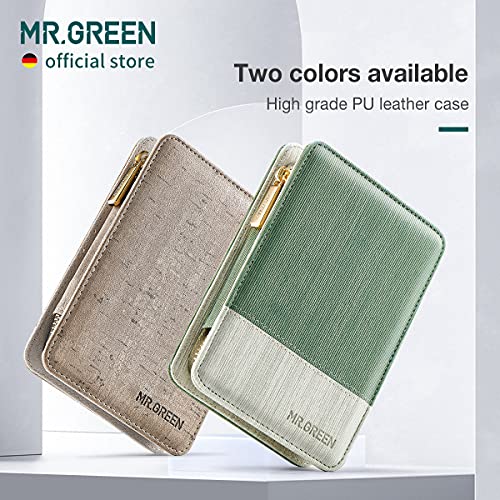 Manicure Sets Pedicure Kits Stainless Steel Nail Clipper Personal Care Tools with PU Leather Case (Green)
