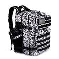 Military Tactical Backpack for Men and Women 45L Army 3 Days Assault Pack Bag Large Rucksack with Molle System White black (White Black)