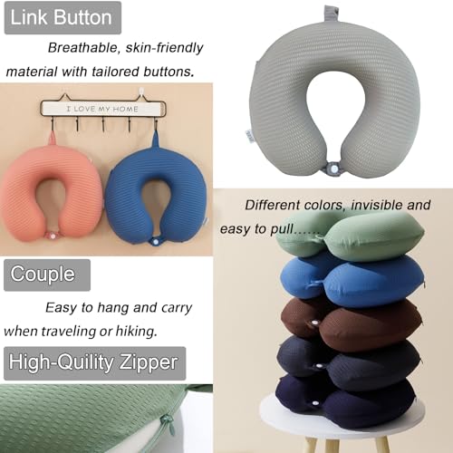 Travel Neck Pillow Cover (Grey)