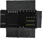 Velvet Travel Jewelry Case Roll Bag Organizer by SCIKHEFT