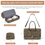 Travel Weekender Duffle Bag for Women (41-Leopard Print / Large)