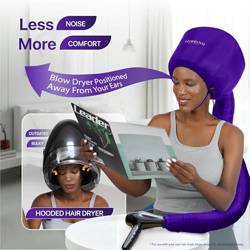 Bonnet Hair Dryer Attachment w (Purple)