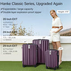 Expandable Hard Shell Luggage Sets (3 Pc Set EXT (20/24/29) / Purple)
