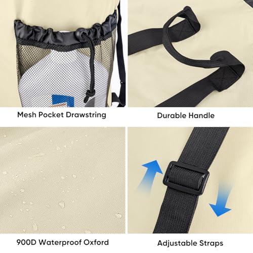 120L Laundry Bag Backpack (120L / Beige)