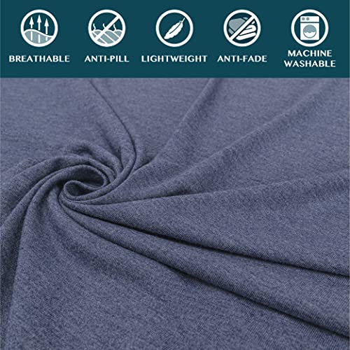 Travel Blanket Airplane Compact Pillow with Bag for Flights (Navy / 65 x 40 inches)