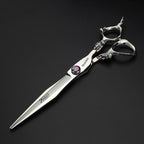 6/7/7.5/8/9-inch professional hair clipper set, stainless steel sharp hair clippers, hairdresser specific scissors (7 in-2pc-A)