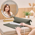 Hair Tools Travel Bag and Heat Resistant Mat 17" (Olive)