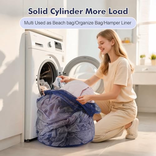 4Pcs Mesh Laundry Bags Washing Machine Mesh Wash Bags for Clothes (Blue / Pack 4 pcs)
