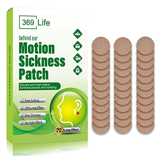 Motion Sickness Patches Travel Essentials 2026 for Adults and Kids 36 Ct (36 Count (Pack of 1))