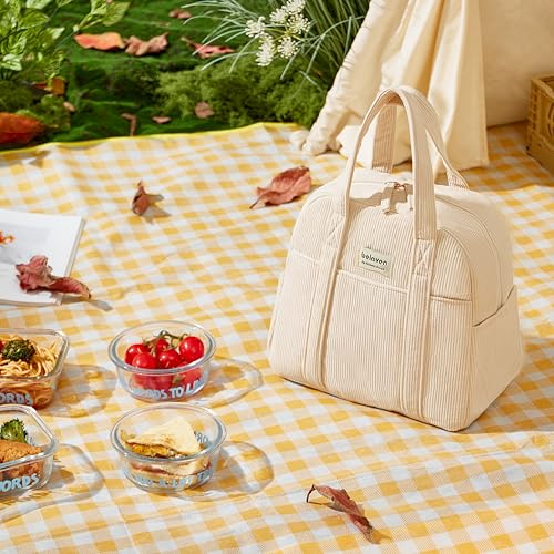 Insulated Lunch Bag for Women (Black)