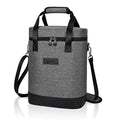 6 Bottle Wine Cooler Carrier Tote Bag (Grey)