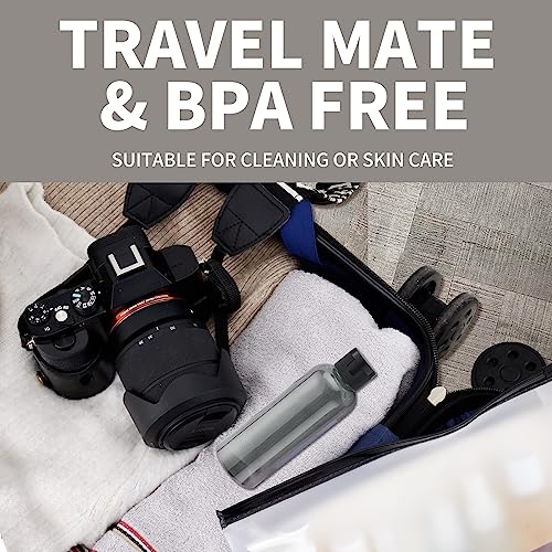 3.4 oz Travel Bottles for Toiletries (Black)