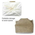 Organization Basket (White & Khaki / 3PCS/Extra Jumbo - 20.5Lx15.7Wx13.8H)