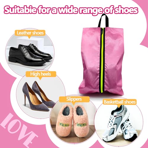 Shoe Bags for Travel (Pink)