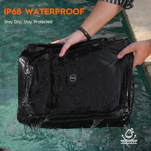 43L Max Capacity Vacuum Suitcase Compression Bags with Wireless Pump (1PC+Pump (No Tracker, Standard Kit))