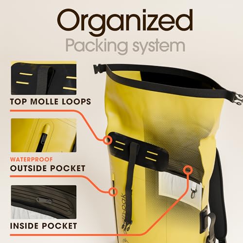 Waterproof Dry Bag Backpack 55L (55L / Yellow)