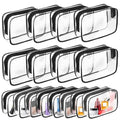 Clear Makeup Bag (16 Packs Black)