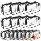 Clear Makeup Bag (16 Packs Black)