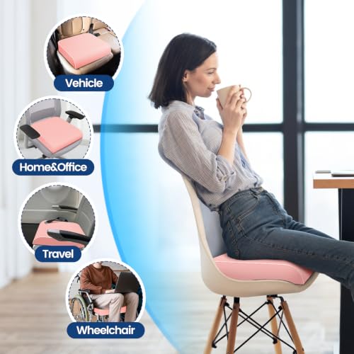 Seat Cushion Chair Pad (Pink / X-Large)