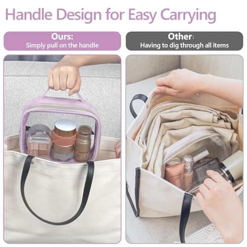 Clear Makeup Bag Travel (01 Purple / Full Vacation (Mixed Sizes))