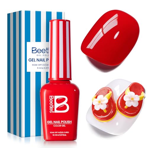 Beetles Red Gel Polish (C - Creme Red | Sunburn Red)