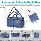 Travel Duffle Bag for Women & Men. Extra Large Foldable Duffel Bags (140L / SnowDepBlue)
