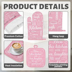 Pink Kitchen Decor Set (Pink)