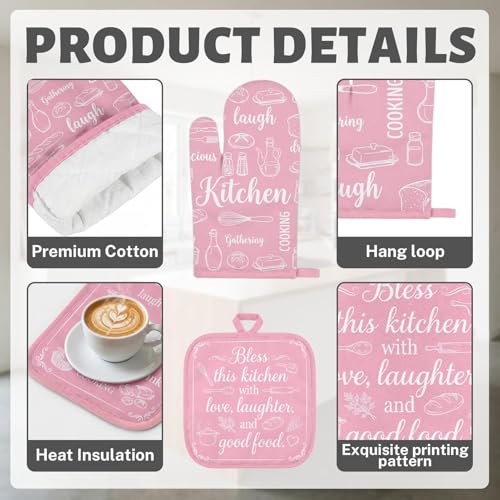 Pink Kitchen Decor Set (Pink)