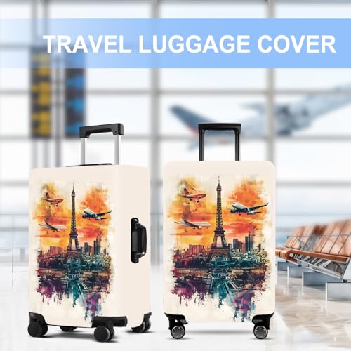Tower Luggage Cover Washable Suitcase Protector Anti (Tower-1 / L(28-30inch suitcase))