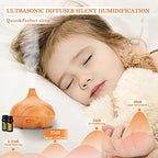 550 ML Aroma Diffiser with Essential Oils Set (Light Colour-30)