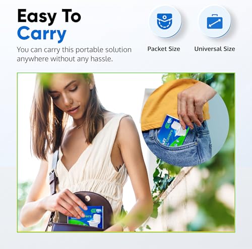 Toilet Seat Covers Disposable Flushable Travel Pack of 50 (2XL (Pack of 50))