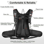 Insulated Hydration Backpack Pack with 3L BPA Free Leak Proof Water Bladder (Black)