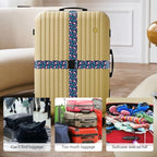 Luggage Straps for Suitcases (Pink Flowers)
