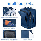 55L Big Capacity Carry On Backpack Large Travel Backpack for Men (Blue / 18.4 Inch (22''x14''x11''))