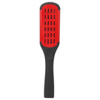 Clamp Hair Straightening Brush - Double-Sided Bristle Brush for Hair Straightening, Styling and Hairdressing for Women and Men (Red)