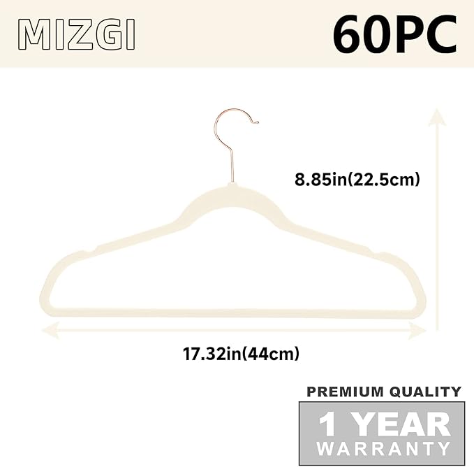 MIZGI Premium Velvet Hangers Heavy Duty - Image 6