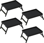 Bed Tray Table with Folding Legs, Bamboo Breakfast in Bed by Unknown