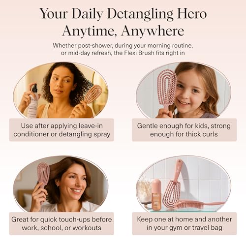 Flexi Flow Detangler Brush (Terracotta / 1 pc)